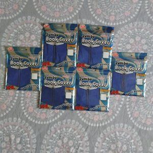 It's Academic 6 Blue Jumbo Book Covers